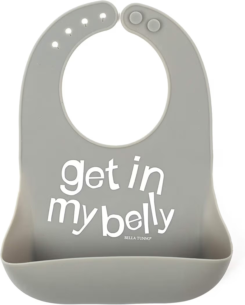 Baby Bib for Eating by Bella Tunno, Waterproof Silicone Bib with Large Food Catcher, Adjustable F... | Amazon (US)