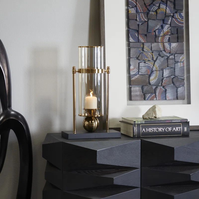 Willa Arlo Interiors Modern Metal Abstract Candle Holder & Reviews | Wayfair | Wayfair North America