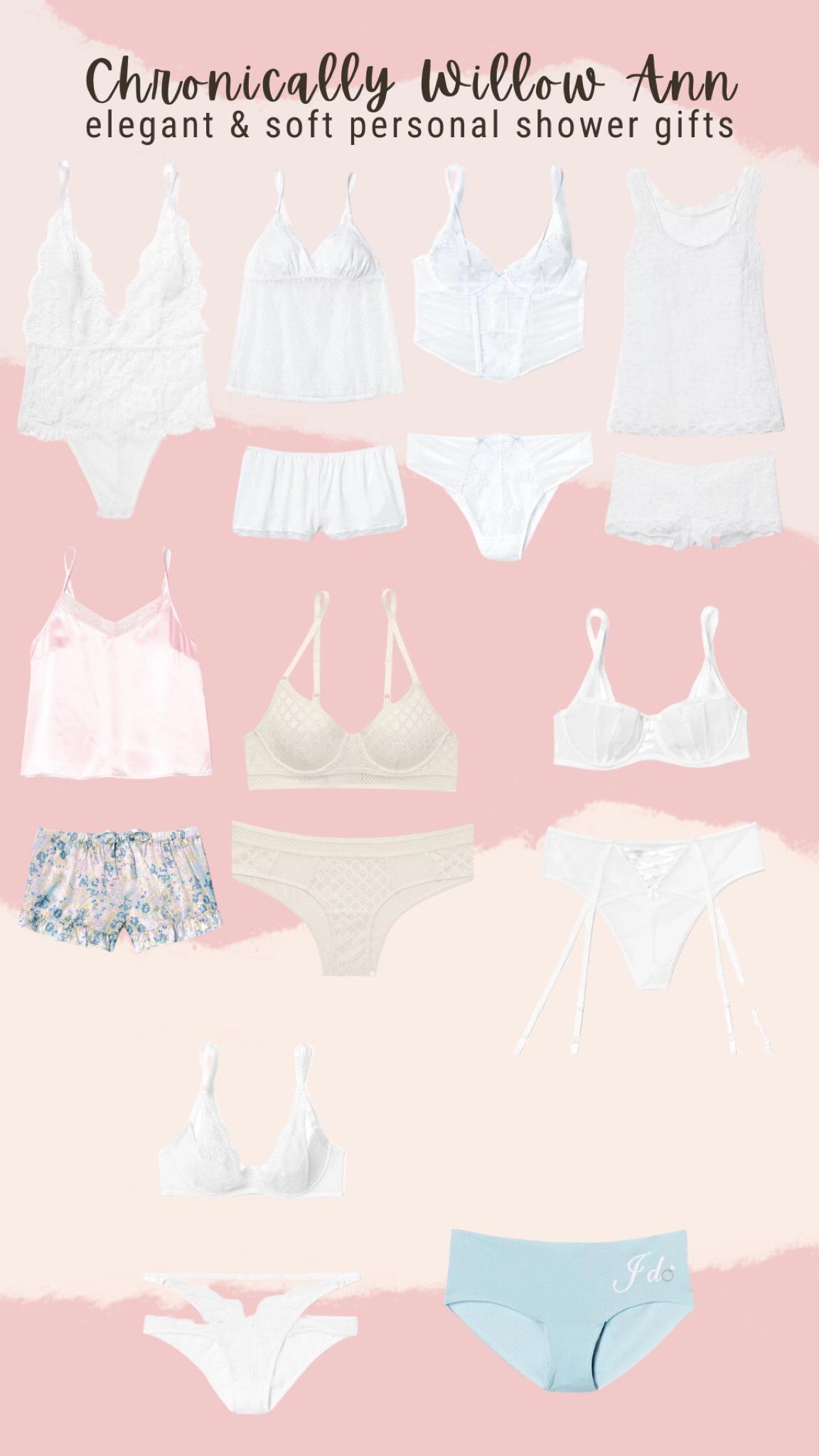 Gorgeous and elegant lingerie for your friend, family member, or loved one who is getting married. Being invited to a personal shower is so sweet and brings so much love, you are the bride’s advisors and she is hapliky ready for anything you get to help her marriage.

#LTKstyletip #LTKGiftGuide #LTKwedding