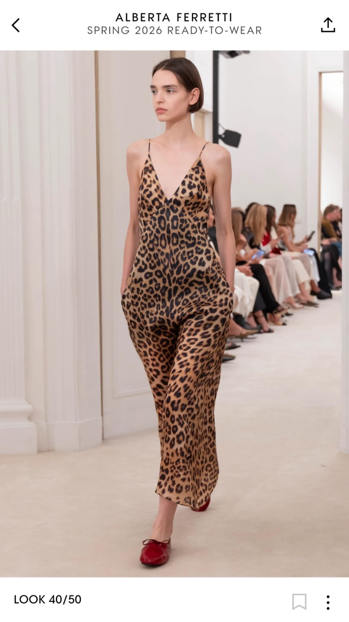 Leopard print spaghetti strap maxi dress with red ballet flats as seen at ALBERTA FERRETTI 

#LTKStyleTip #LTKSaleAlert #LTKFallSale