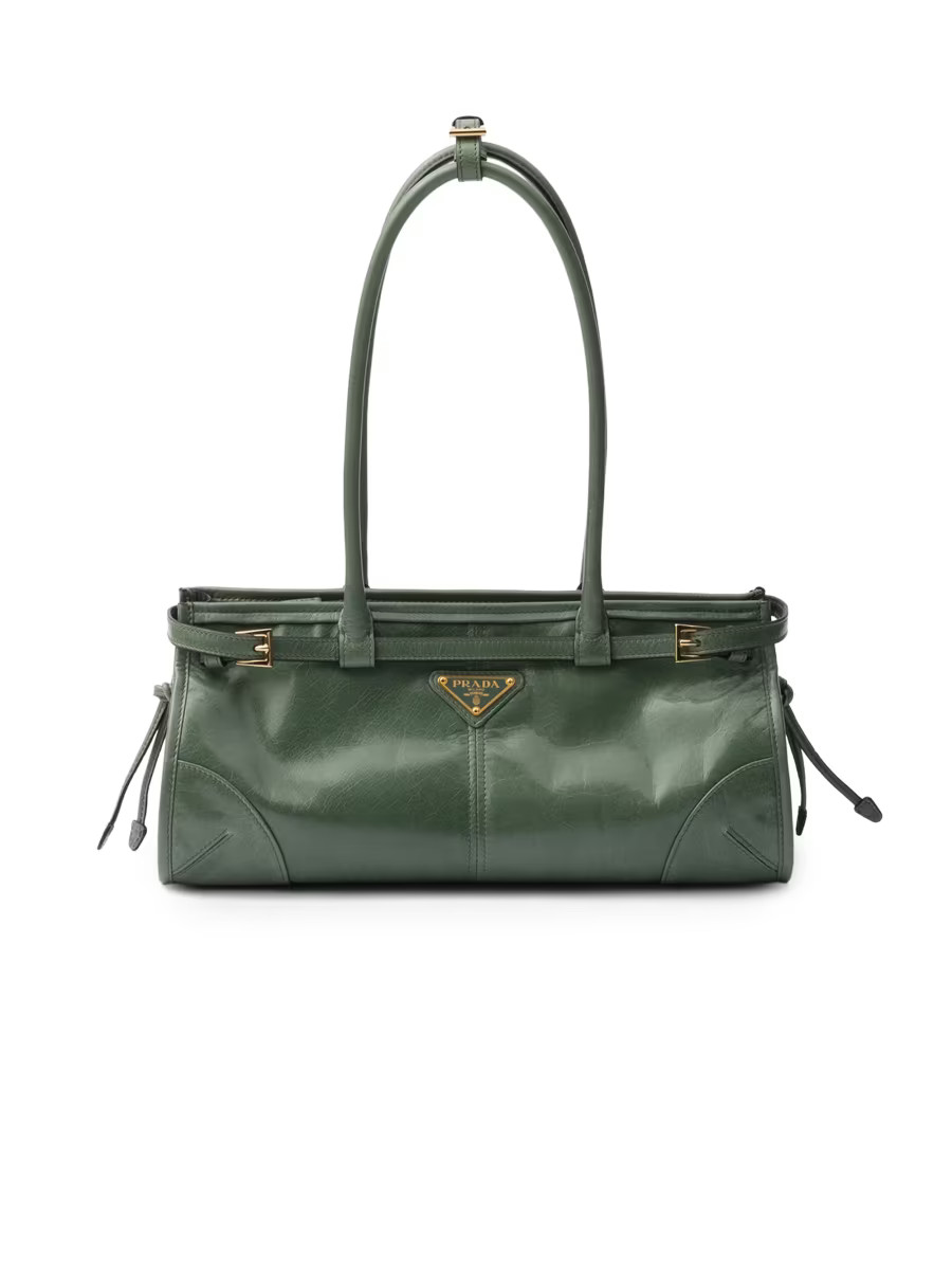 Prada Bonnie Medium Leather Top Handbag | Saks Fifth Avenue | Saks Fifth Avenue