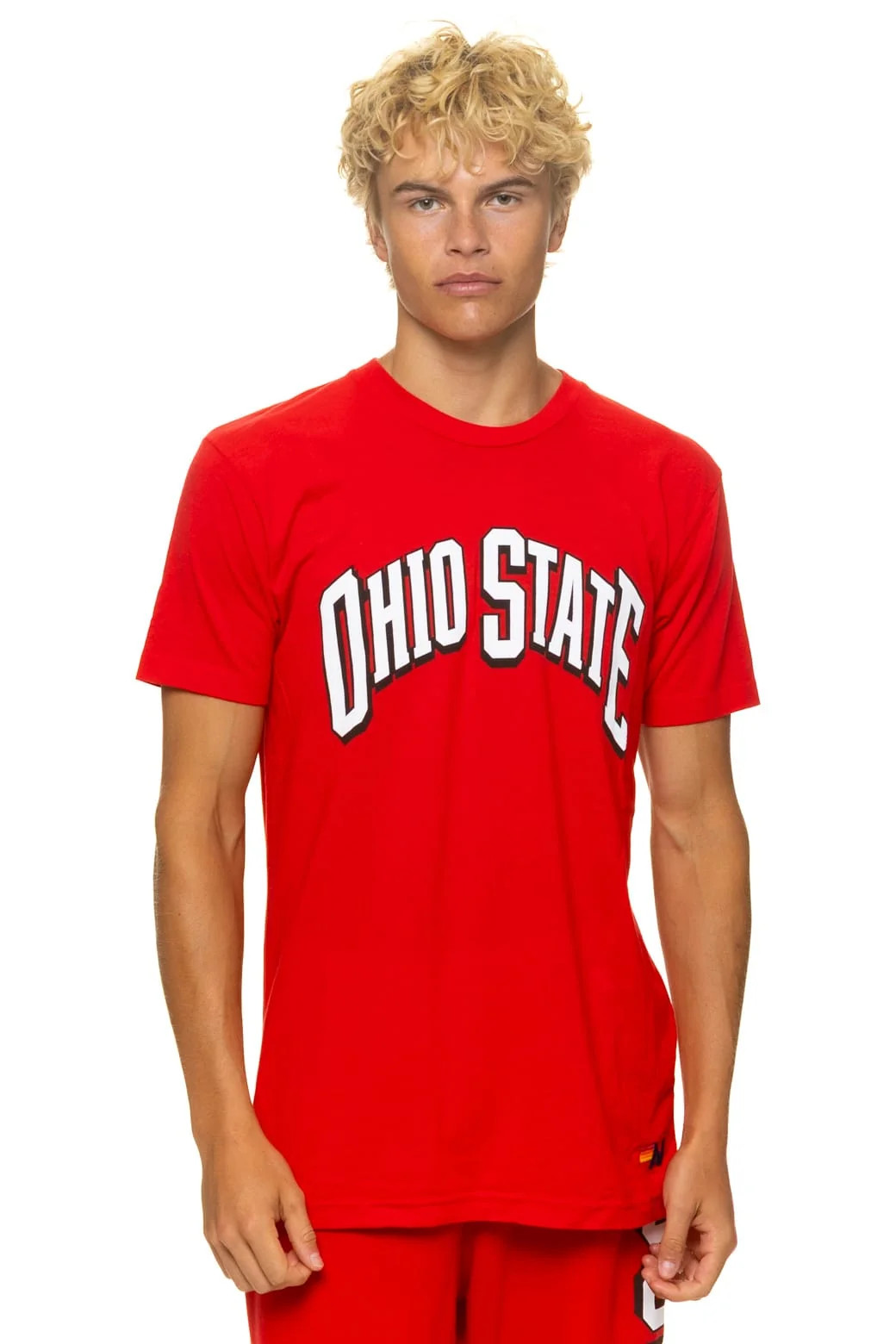 OHIO STATE UNIVERSITY 2026 CREW TEE SHIRT - OHIO STATE RED | Aviator Nation