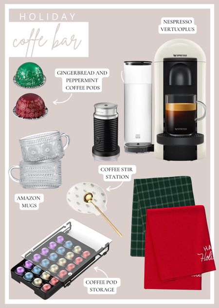 Holiday coffee bar. My white nespresso is on major sale! 

#LTKCyberWeek