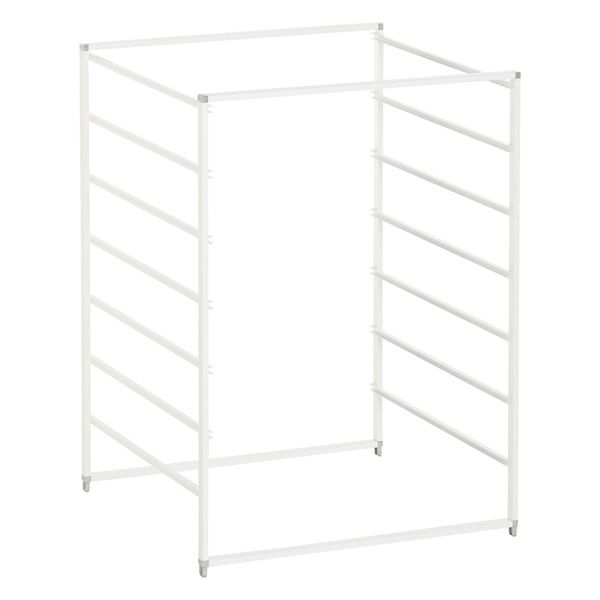 Elfa Wide 7-Runner Frame White | The Container Store