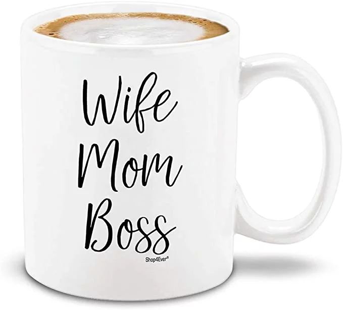 Shop4ever Wife Mom Boss Ceramic Coffee Mug Mother's Day Gift Idea (11 oz.) | Walmart (US)