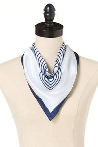 Classic Stripe Satin Square Scarf | Cato Fashions