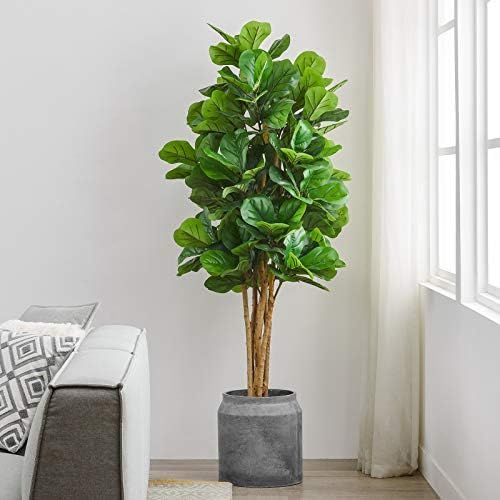 Cozy Castle Artificial Fiddle Leaf Fig Tree, Fig Tree Artificial, Ficus Lyrata, Fake Plant 178 Leave | Amazon (US)