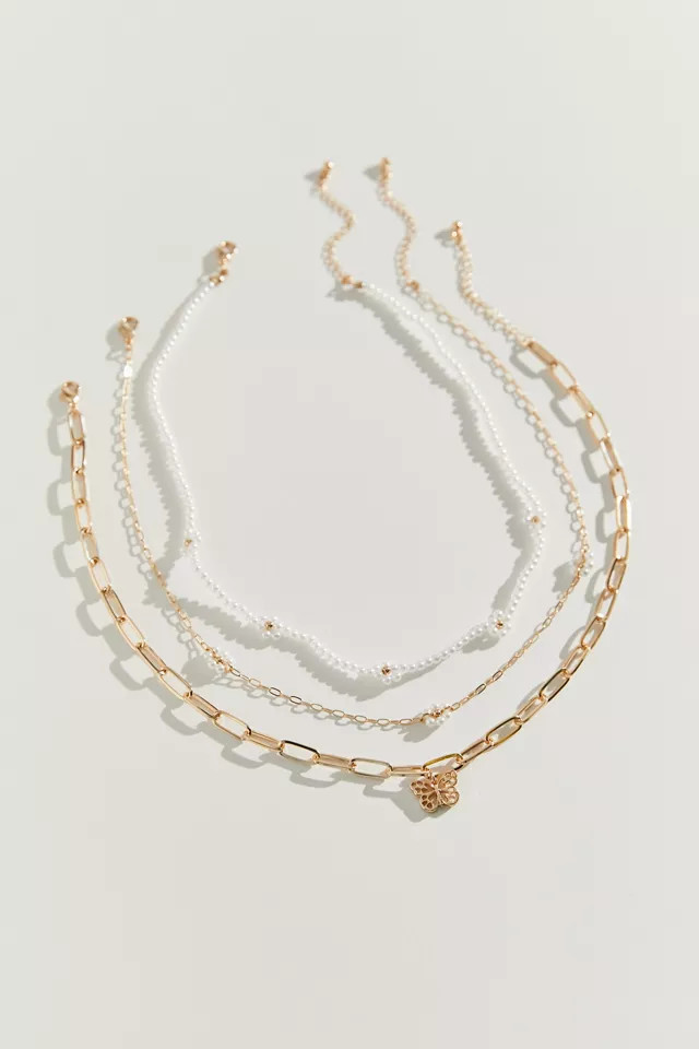 Agnes Pearl Layer Necklace Set | Urban Outfitters (US and RoW)