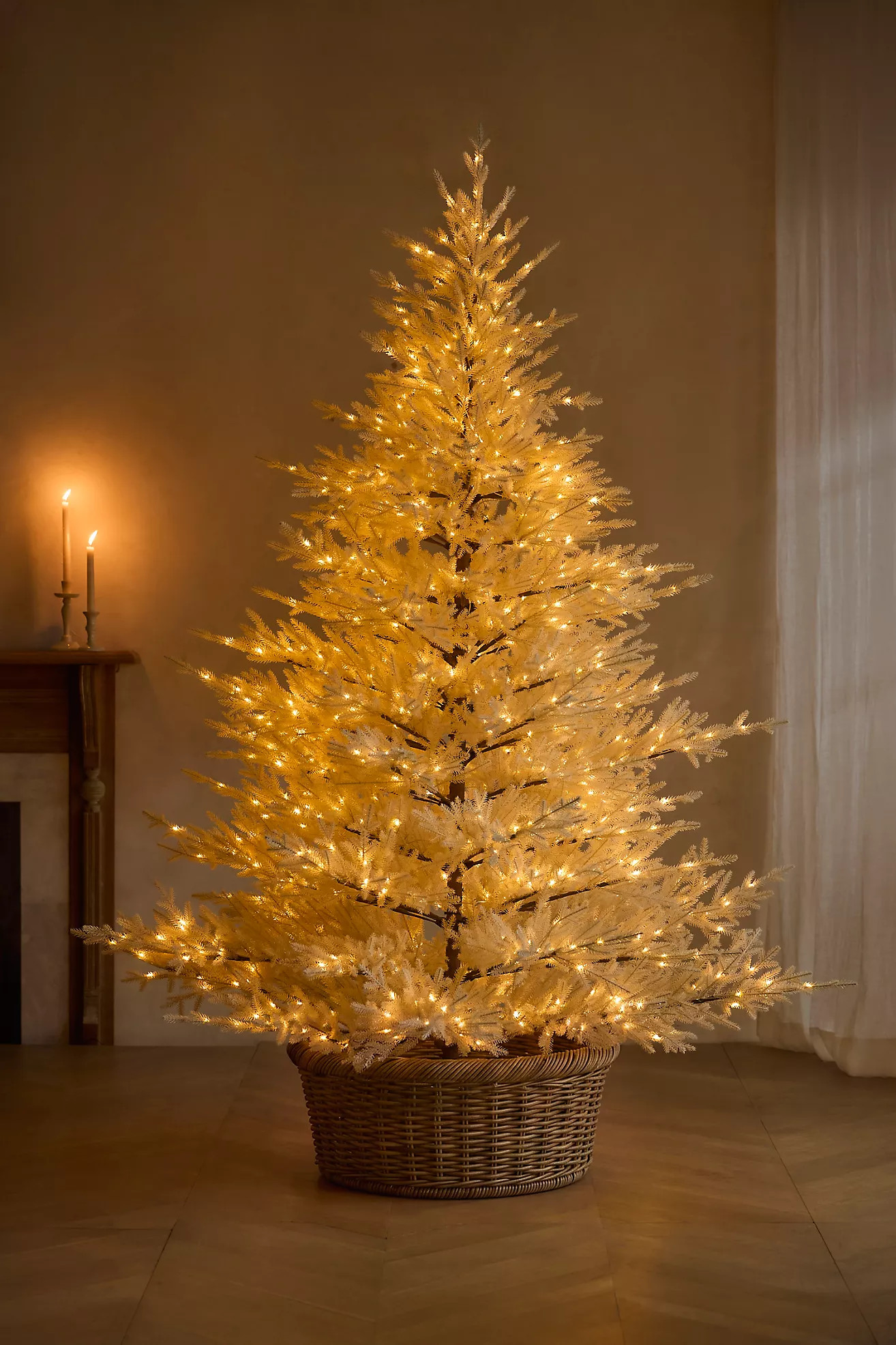 Terrain Artificial Pre-Lit Bleached Norway Spruce 7.5\u2019 | Anthropologie (US)