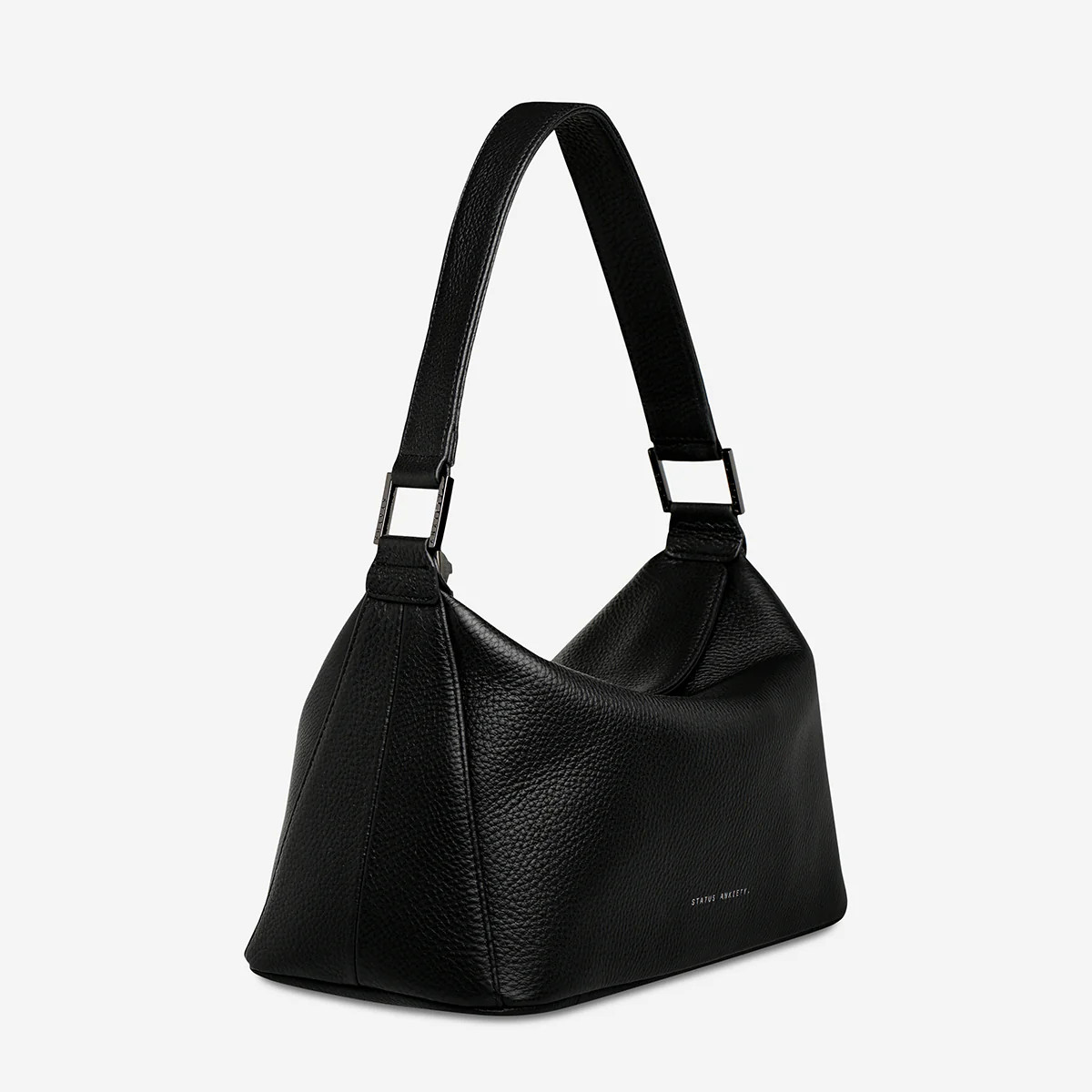Think Twice Women's Black Leather Bag | Status Anxiety® | Status Anxiety 