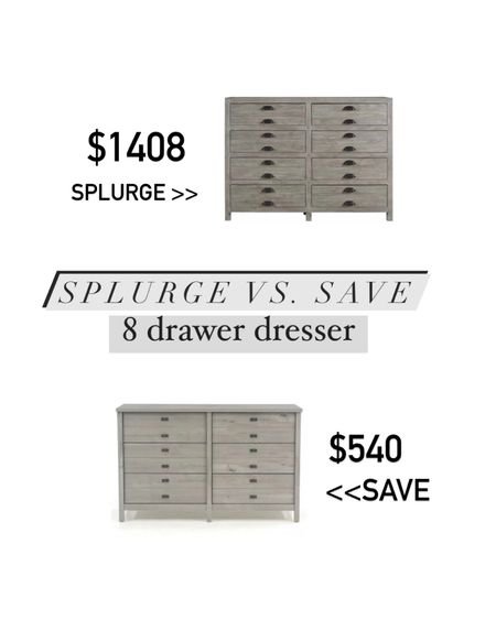 Splurge vs. save 8 drawer dresser

#LTKhome