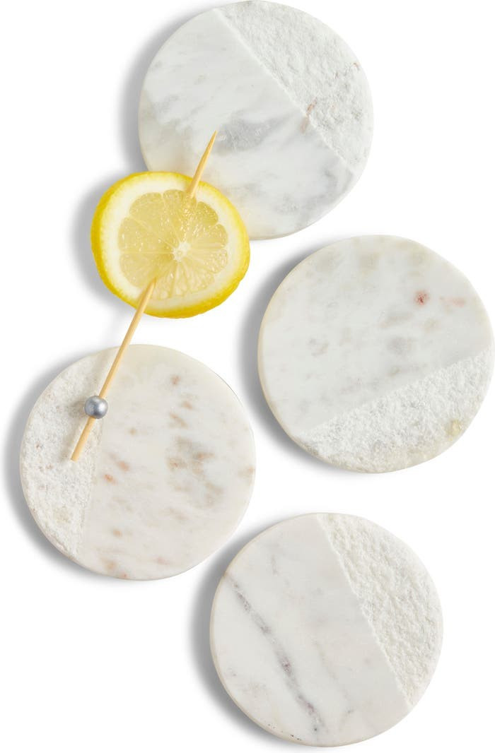 Set of 4 Textured Marble Coasters | Nordstrom