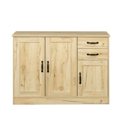 SEVOBAL 43.3" Modern Wood Buffet Sideboard Door Storage Drawer Entryway Serving Storage Cabinet Living Dining Room Console, Beige, 47.24"*18.9"*8.07" | Target
