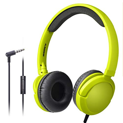 Avantree Superb Sound Wired On Ear Headphones with Microphone, 1.5M / 4.9FT Long Cord with Mic for A | Amazon (US)
