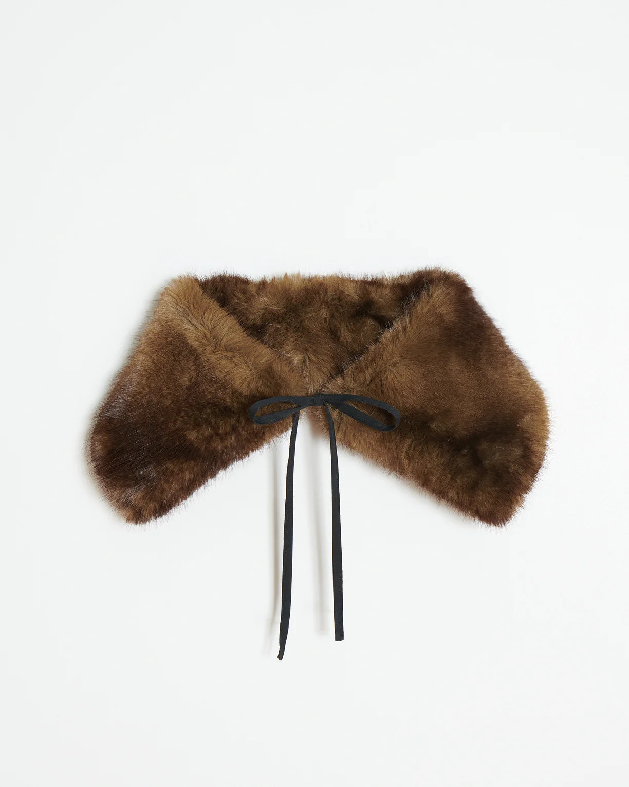Eliza Faux Mink Collar in Brown | Apparis