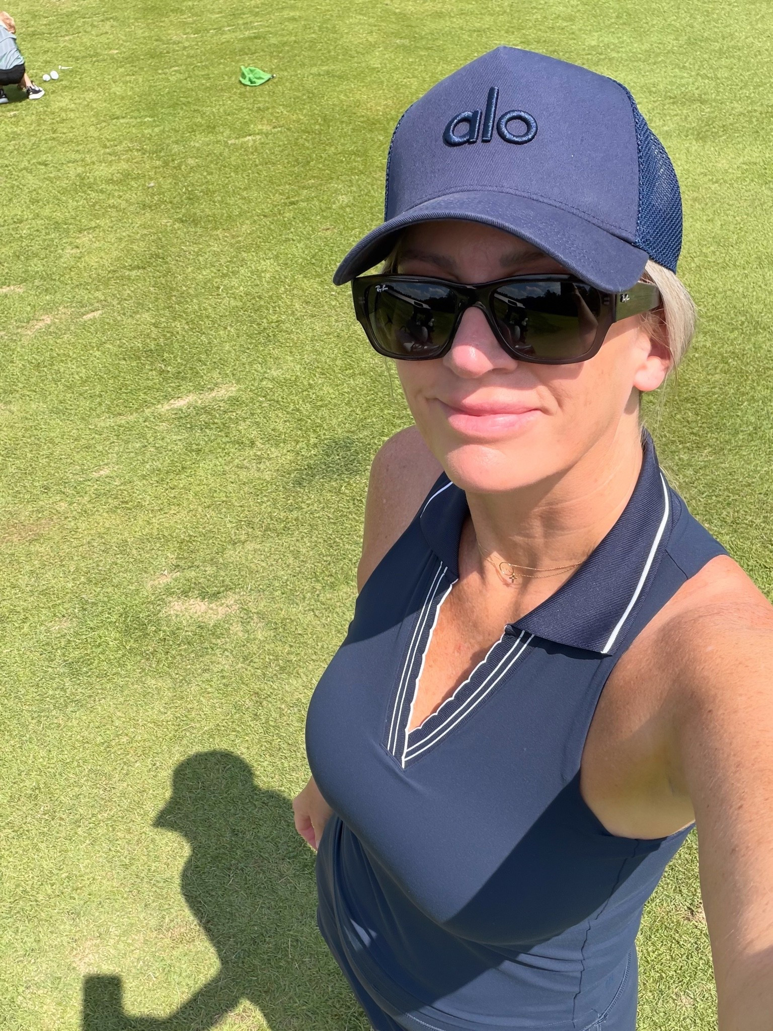 I love this top! It’s perfect to hit the course and hit some golf balls. It runs true to size. 

Golf outfit, navy blue, summer outfit, target finds, target outfit

#LTKootd #LTKActive #LTKOver40