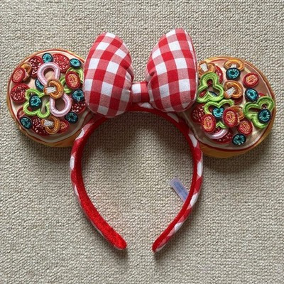 Tokyo Disney Sea Resort Minnie Ears Pizza Plush Mickey Headband Japan | eBay US