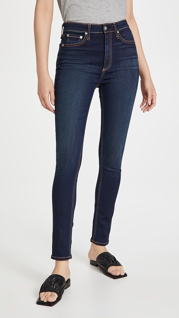 Nina High Rise Ankle Skinny Jeans | Shopbop