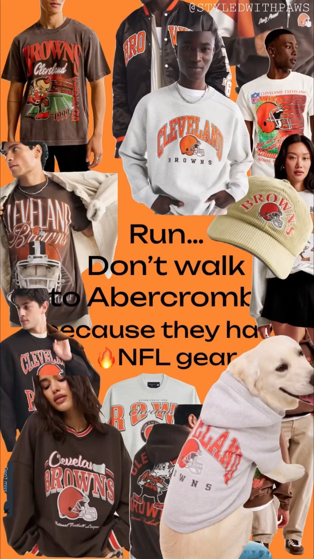 Abercrombie really dropped the cutest NFL gear just in time for Cyber Week 🙌
Cleveland Browns fits, neutrals, cozy layers… and yes, dog hoodies COUNT as essential.
Everything’s linked  so you can twin with your pup too 🐾🧡
#AbercrombieHaul #NFLStyle #MatchingWithMyDog
