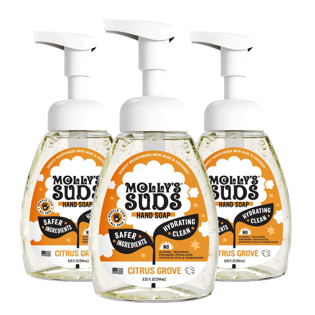 Molly's Suds Foaming Hand Soap - Made with Aloe and Coconut Oil | Moisturizing Hand Wash | Clean ... | Amazon (US)