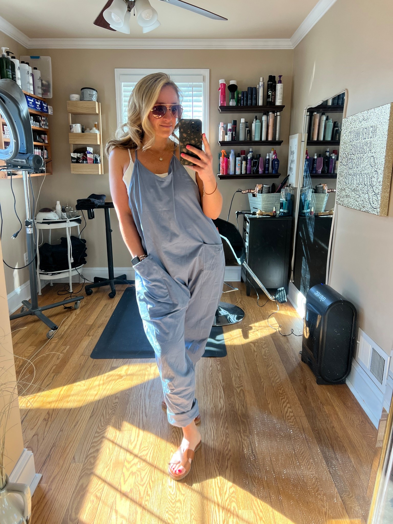 Favorite Pants romper! Size down 1!
.
.
Mom style looks Easter lounge summer spring ootd romper 

#LTKmomlife #LTKootd #LTKActive