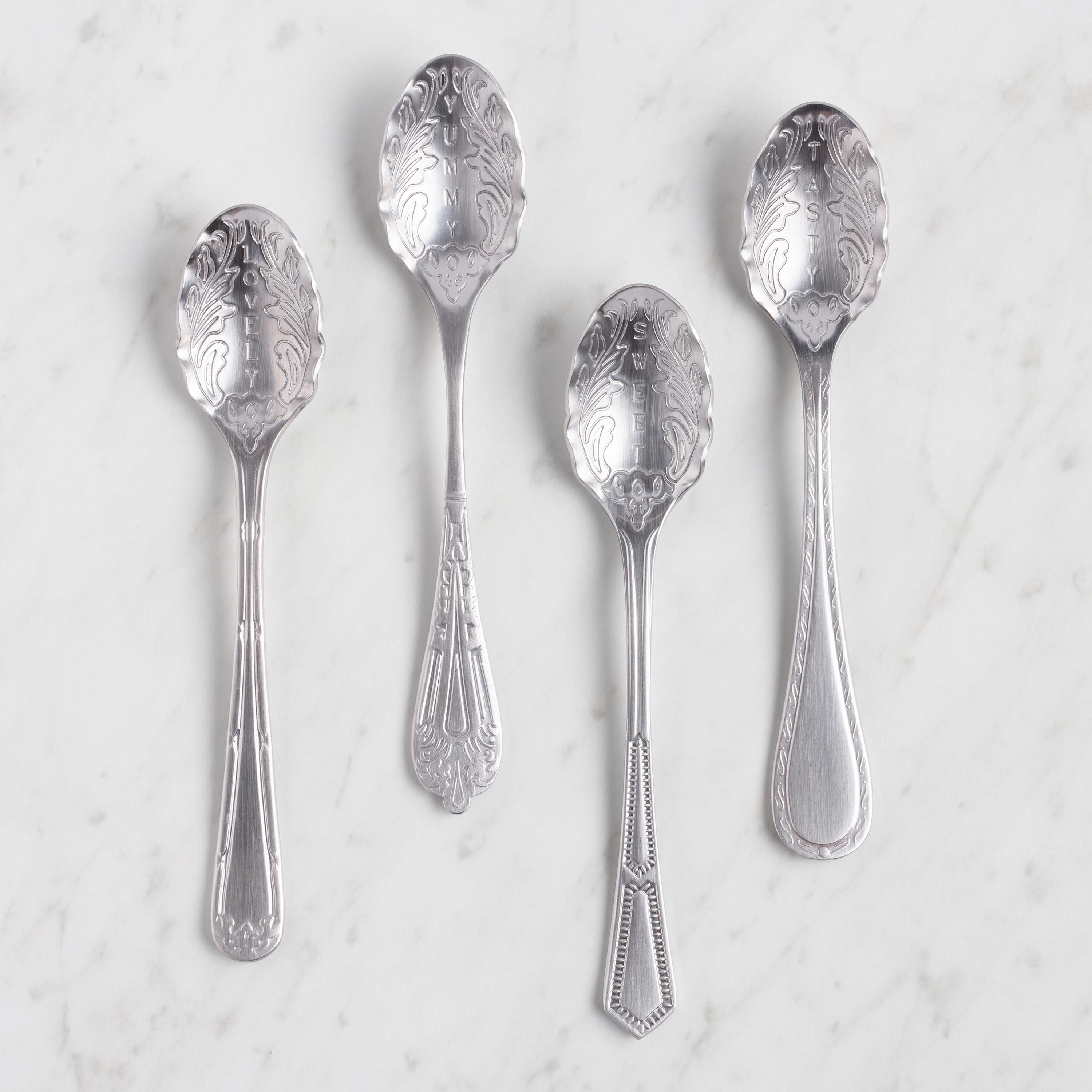 Engraved Sentiment Teaspoons 4 Pack | World Market