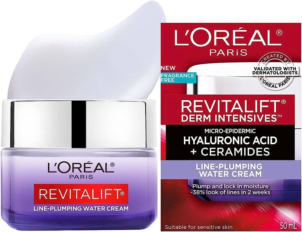 L'Oréal Paris Hyaluronic Acid + Ceramides Cream, Revitalift Micro-Epidermic, Replumping Face Moi... | Amazon (CA)