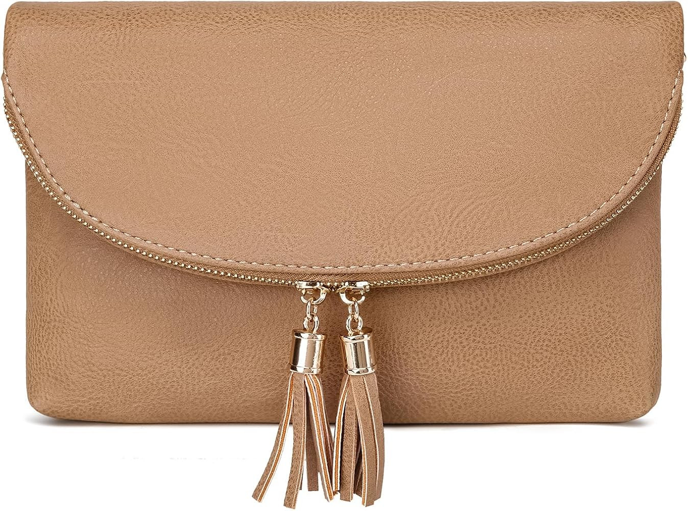 Solene Womens Envelop Clutch Purse Multi Compartments, 6 Card Slot Inside, Crossbody Bag With Tas... | Amazon (US)