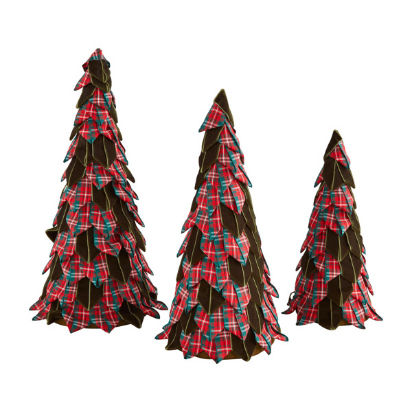 Tartan Ribbon Tree Set | Mud Pie