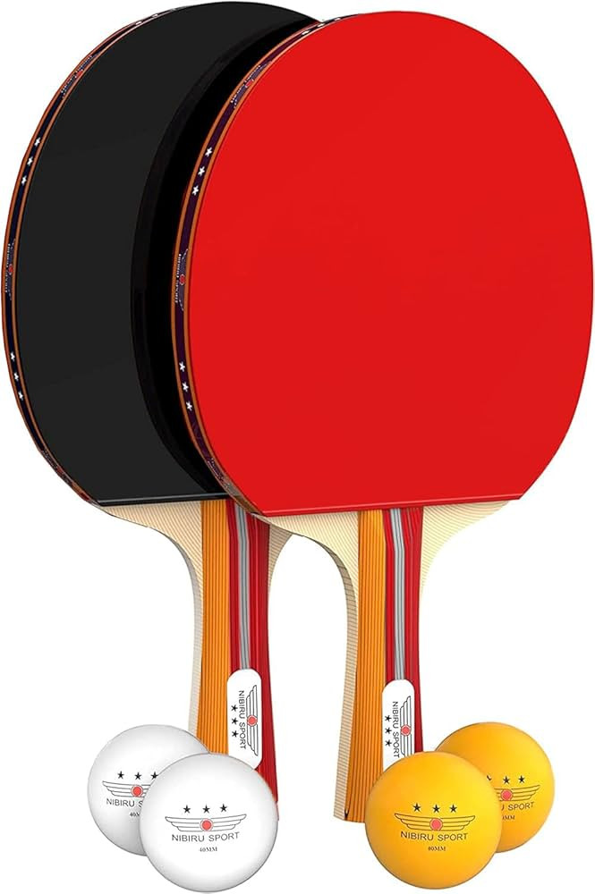 NIBIRU SPORT Professional Ping Pong Paddle Sets, 2 Paddle or 4 Paddle Table Tennis Set with Tourn... | Amazon (US)