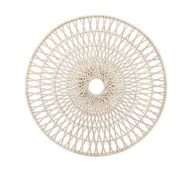 Handwoven Cross Stiched Rattan Wall Art - 36" | Pottery Barn (US)