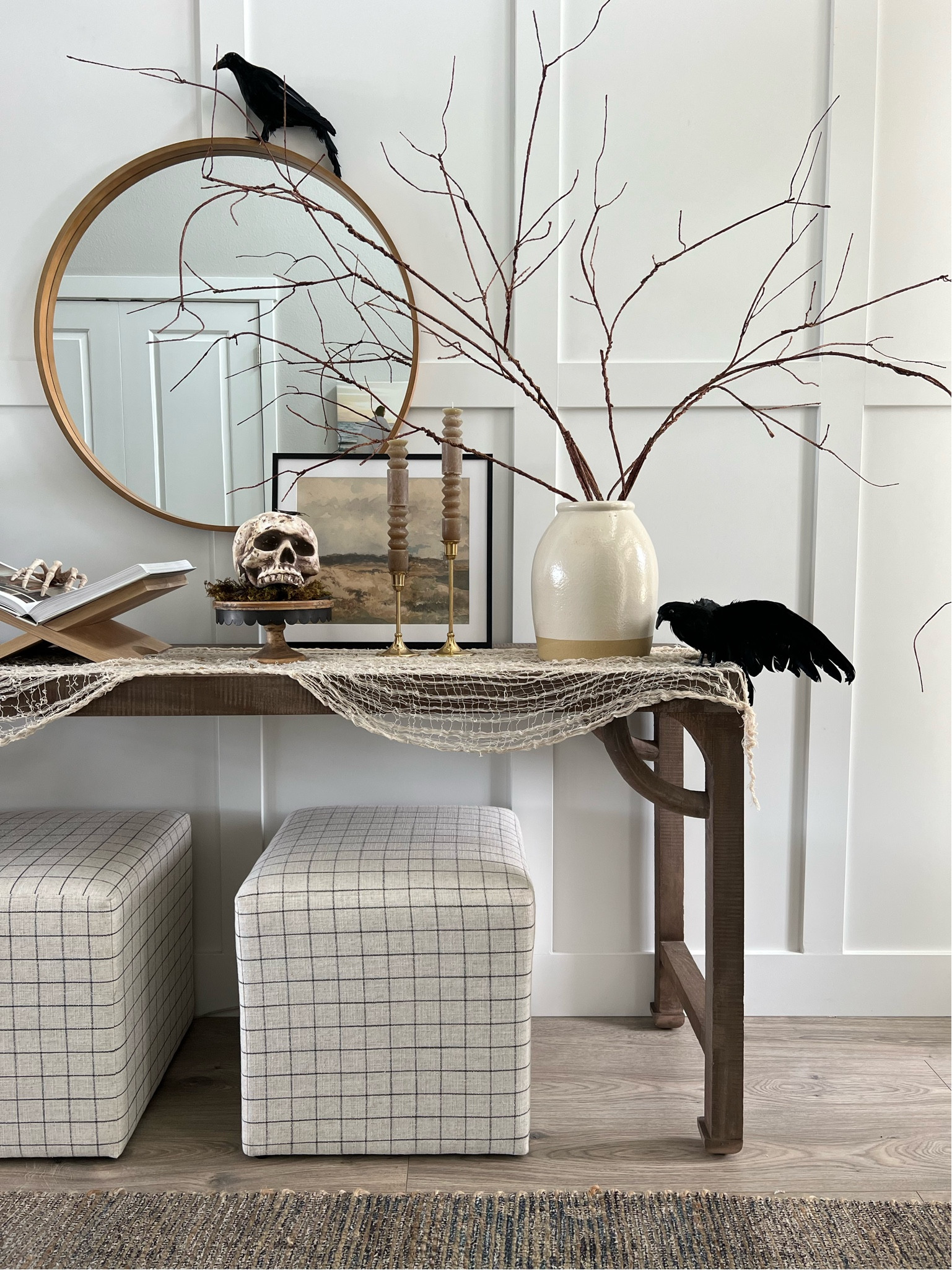 Creepy but classy Halloween entryway! 

Target, McGee and Co, Amazon, Etsy, Halloween decor, spooky entryway, branches, crows, skeletons 

#LTKSeasonal #LTKHalloween #LTKhome