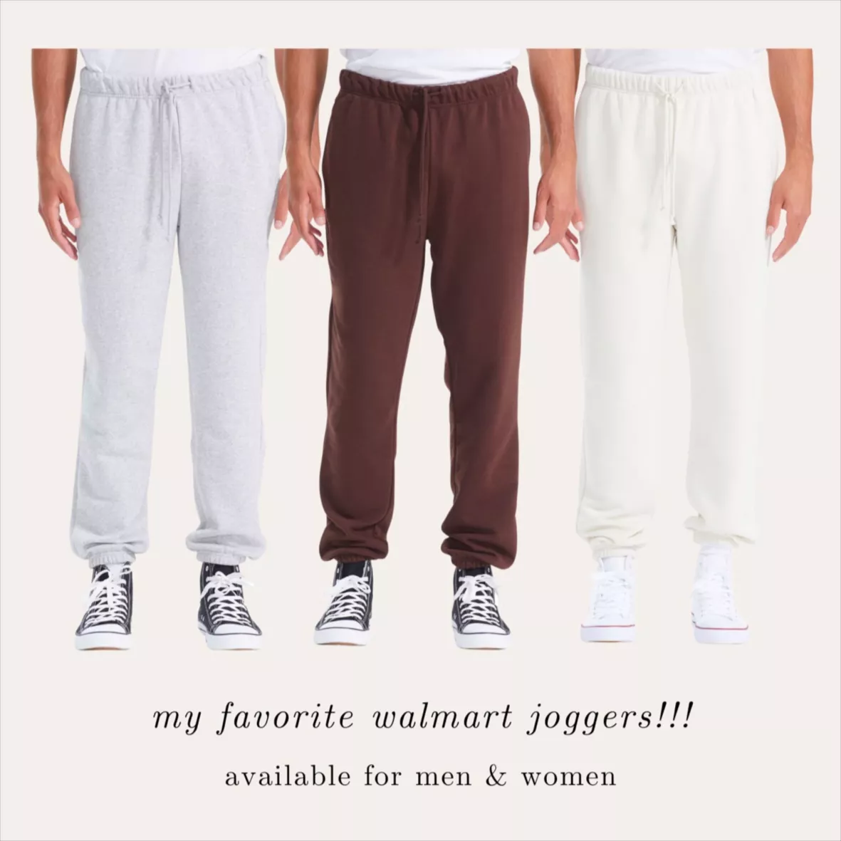 No Boundaries All Gender Jogger Fleece Pants, Men's Sizes XS - 5XL