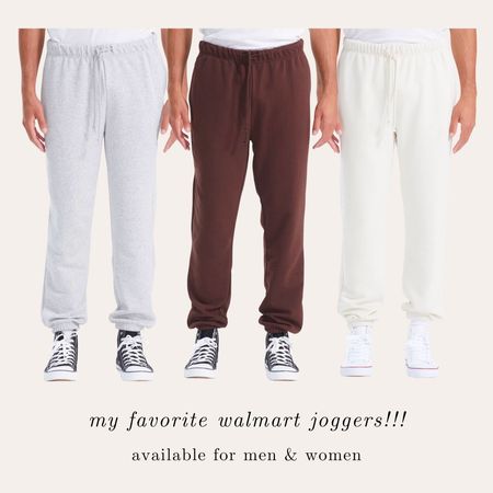 i wear an xs! jeff wears a large. unisex joggers

#walmartpartner
#IYWYK
#WalmartFinds
@walmart