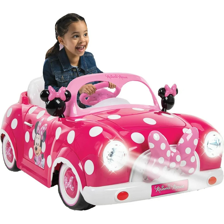 Huffy Disney Minnie Mouse Battery-Powered Ride-On Car, 6V, Kids Ages 3+ | Walmart (US)