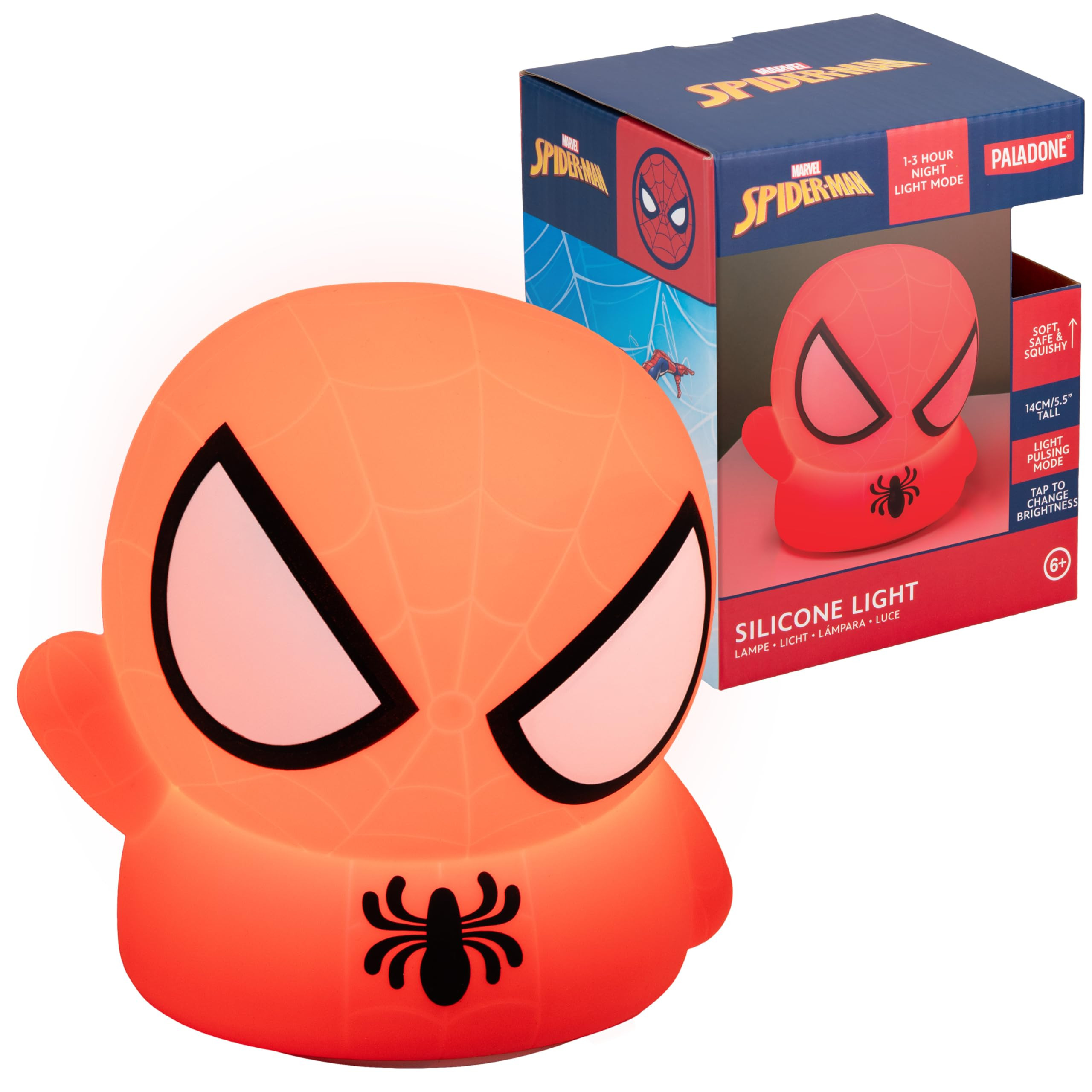 Spiderman Squishy Lamp - Officially Licensed Disney Free Standing Desk Light, Gaming Room Decor a... | Amazon (UK)