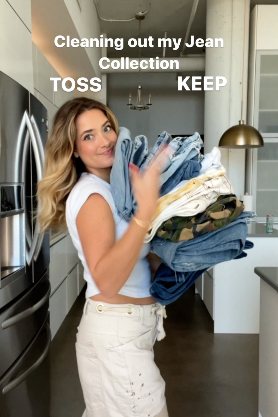 My Jean size is 27 and if they are baggy or stretchy I size down 1 size and if they are 100% cotton and stiff I size up! 