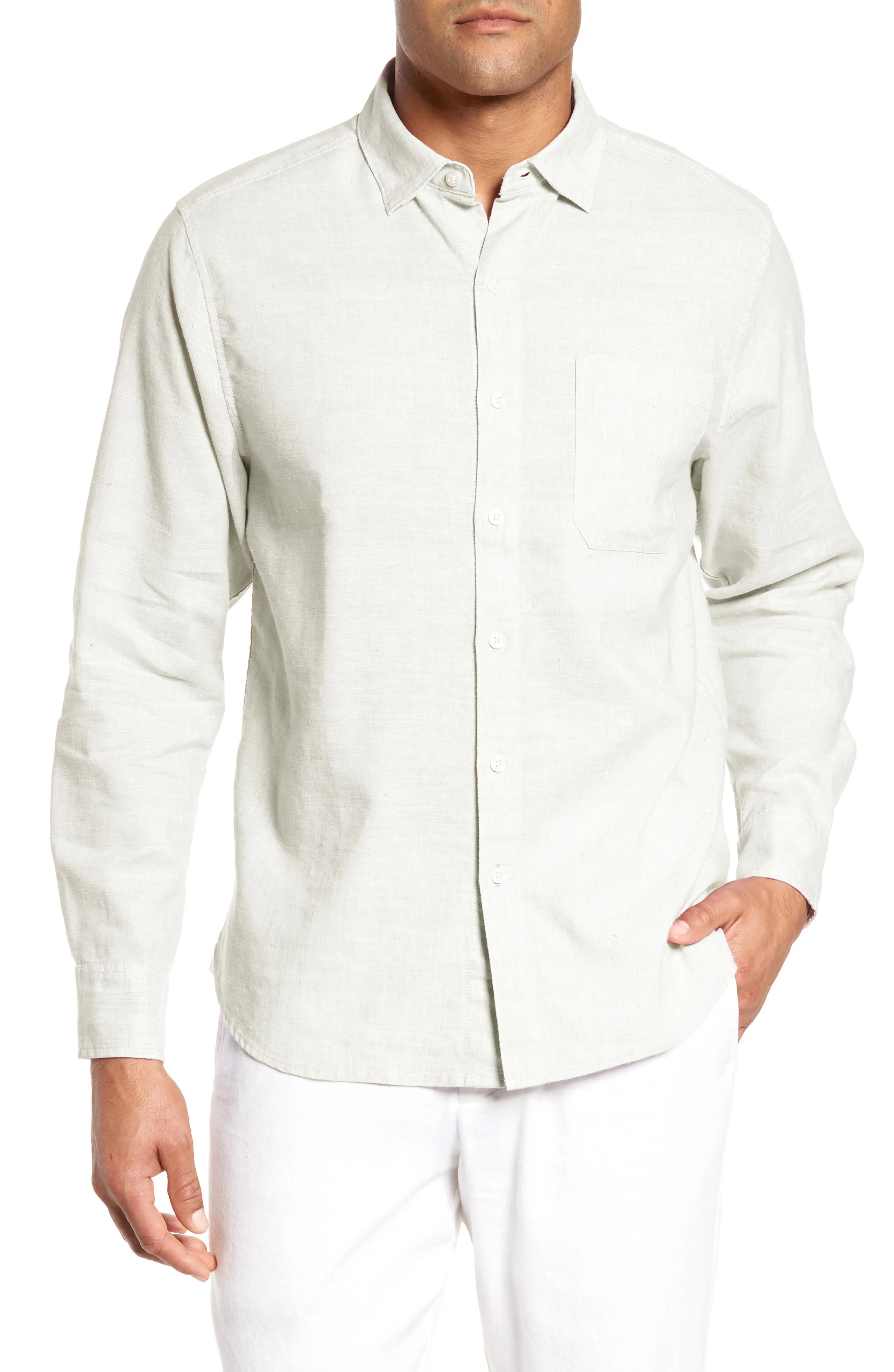Lanai Tides Classic Fit Linen Blend Shirt | Nordstrom