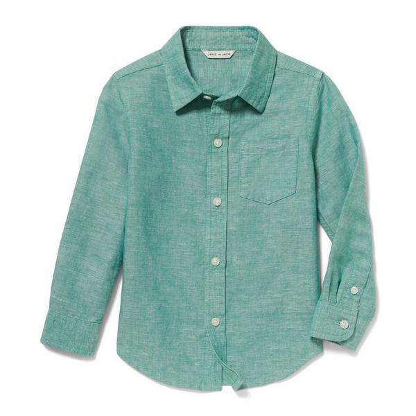 Roll-Cuff Shirt | Janie and Jack