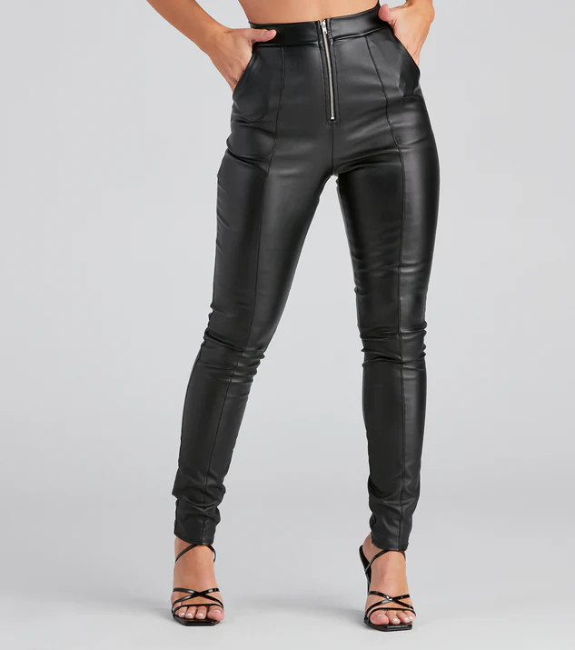 Unstoppable Zip Front Leggings | Windsor Stores