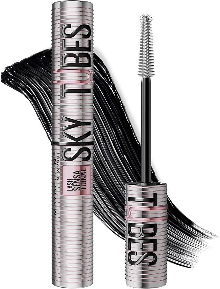 Maybelline Lash Sensational Sky Tubes Tubing Mascara, Extension-Like Lengthening Mascara, 24HR Ey... | Amazon (US)