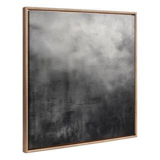 Kate and Laurel Sylvie Tonal Abstract Framed Canvas by the Creative Bunch Studio (Set of 1) Abstr... | The Home Depot
