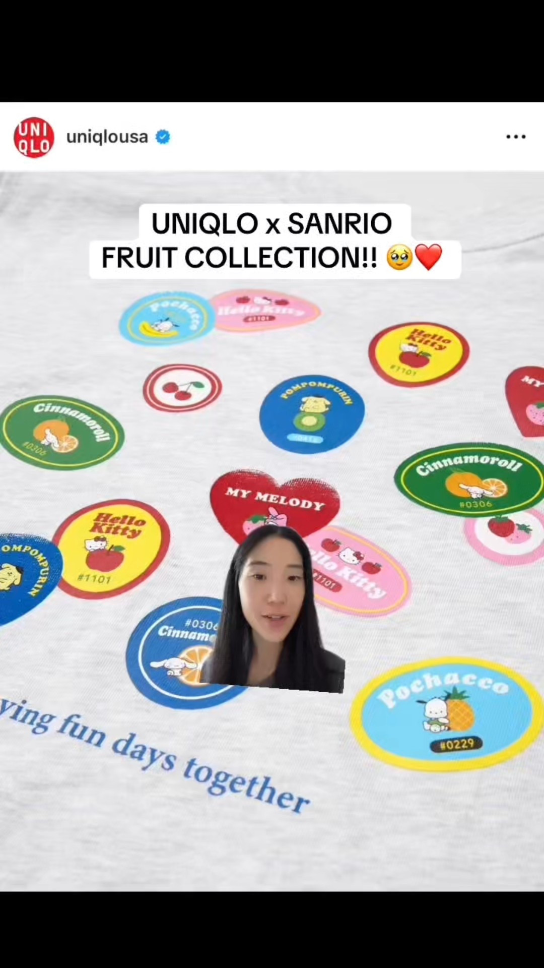 Uniqlo x Sanrio Fruit collection! ☺️

#uniqlo #sanrio #hellokitty #womens #kids #kawaii #shirt #casual #everyday 


#LTKootd #LTKvlog #LTKSeasonal