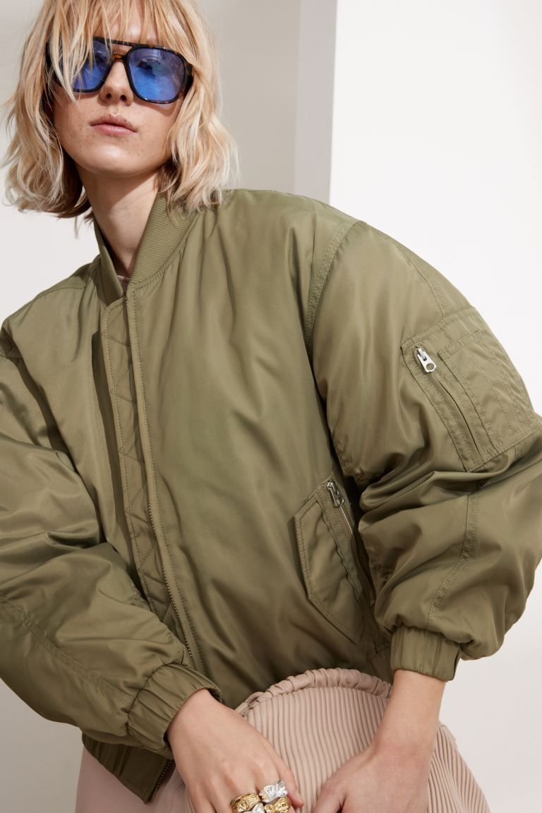Boxy Zip-Up Jacket | H&M (UK, MY, IN, SG, PH, TW, HK)