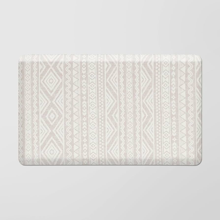 FRESHMINT Boho Kitchen Mat 0.47" Thick Anti-Fatigue Cushioned Kitchen Mats 17.3"x28" for Floor, W... | Amazon (US)