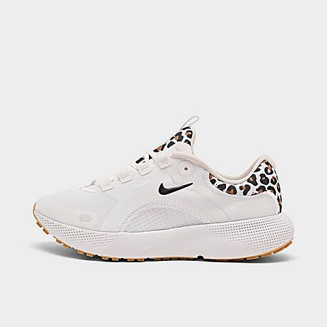 Nike Women's React Escape Run White Leopard Running Shoes in White/Animal Print/White Size 7.5 | Finish Line (US)