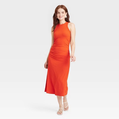 Women's Rib Knit Midi Bodycon Dress - A New Day™ | Target