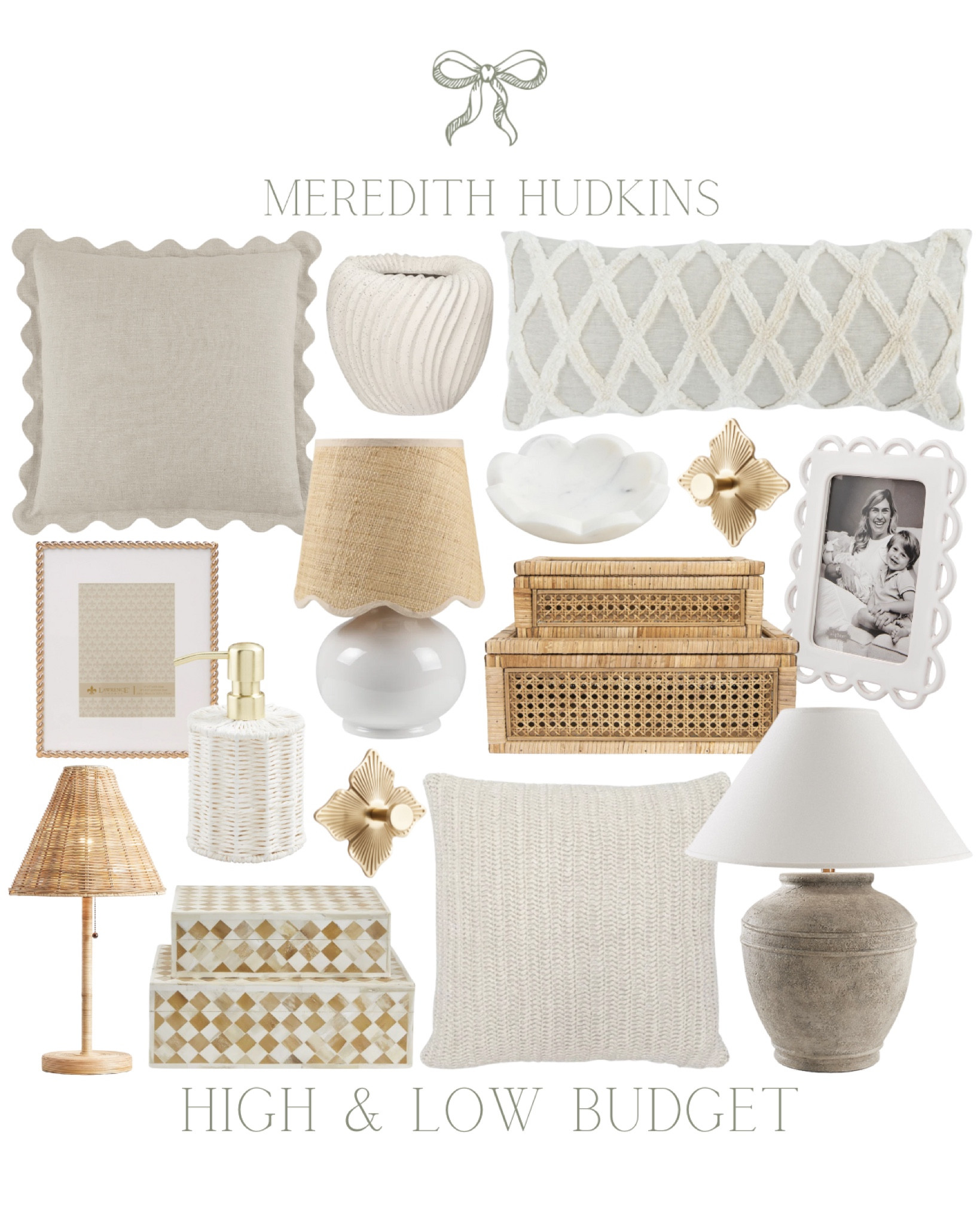 Cottonwood Company, Ballard designs, Anthropologie , coastal home decor, preppy, classic, timeless pillow, cover, pillowcase, throw pillow, accent, pillow, lumbar pillow, neutral home decor classic home finds Serena and Lilly picture frame entryway, dining room, living room, bedroom, primary bedroom, guest bedroom rattan box, decorative box, coffee table, decor, cream pillow, scalloped pillow table lamp, lighting, high, and low budget home decor White, home decor, beach house, vase, pot, gold hardware, gold accents 

#LTKsalealert #LTKhome #LTKfindsunder50