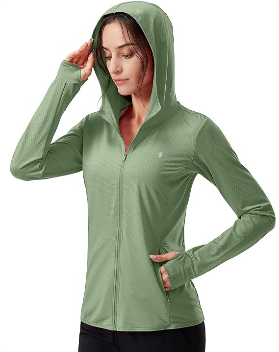 Soothfeel Women's UPF 50+ Sun Protection Hoodie Jacket Lightweight Long Sleeve Sun Shirt for Wome... | Amazon (US)