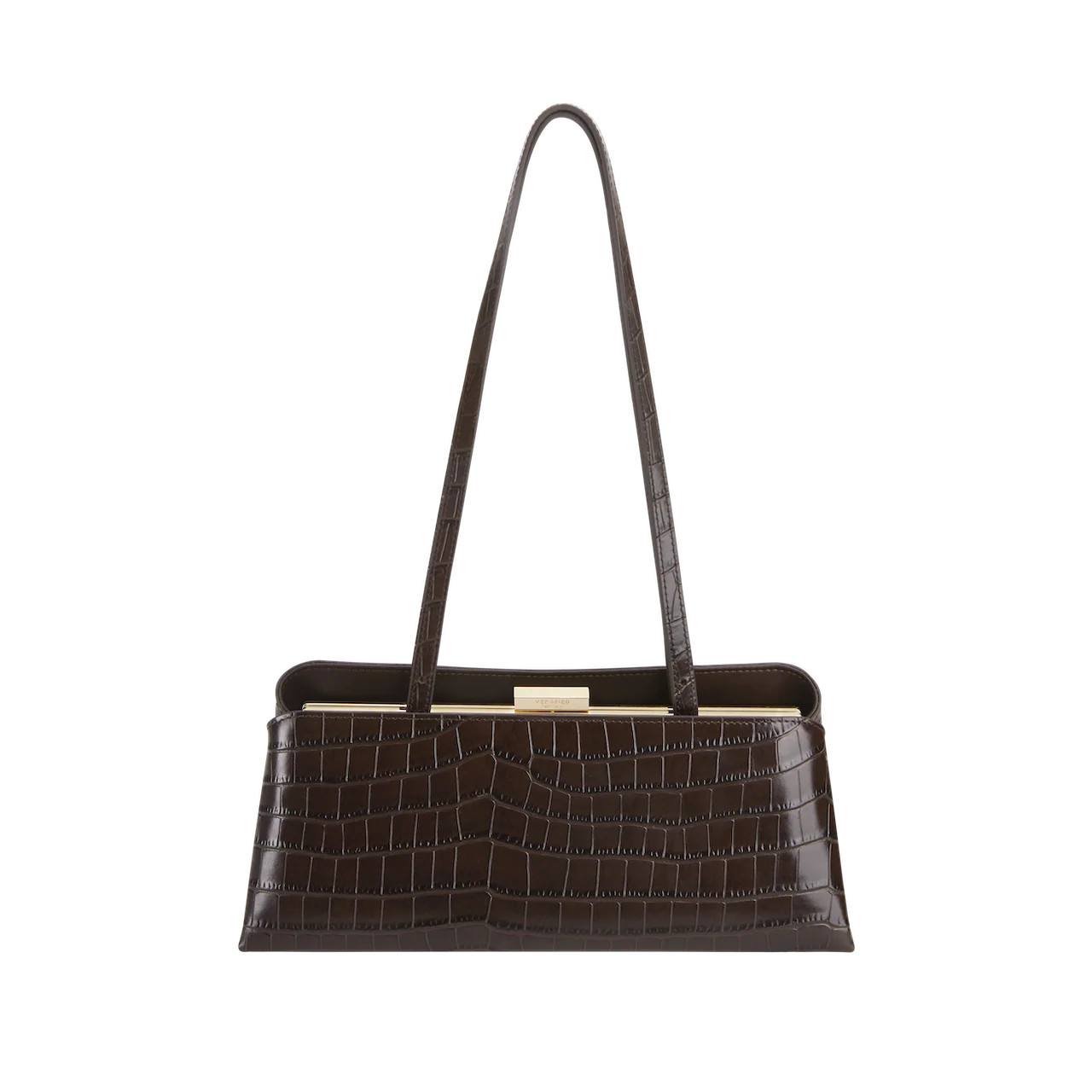 Mocha Croc Éclair Bag | Shop.com